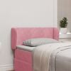 vidaXL Hoofdbord oor Roze 40 x 23 x 6 cm Fluweel