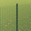 vidaXL Hek met Paal Groen 1,6 x 25 m Staal en PVC
