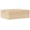 vidaXL Houten kist met handvatten 40x30x13 cm massief grenenhout