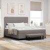 vidaXL Boxspringbed met matras met hoofdeinde Taupe 180 x 200 cm Stof