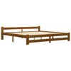 vidaXL Bedframe massief grenenhout honingbruin 200x200 cm