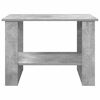 vidaXL Salontafel Beton Grijs 72 x 50 x 50 cm Bewerkt hout