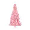 vidaXL Kerstboom met 300 LED met standaard Roze 210 cm PVC