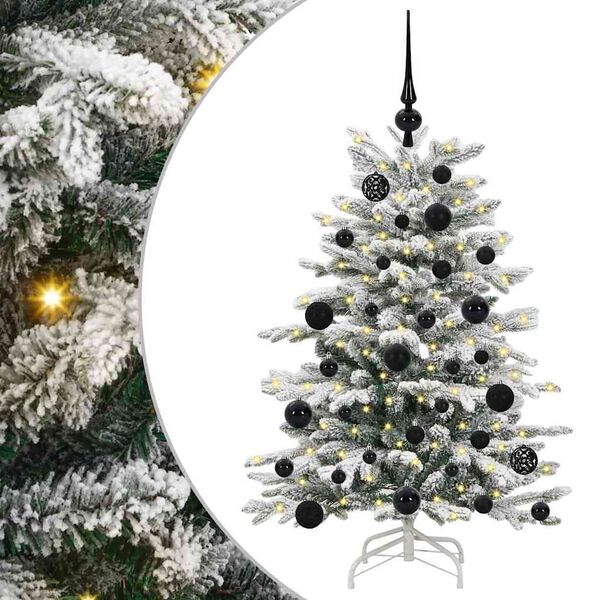 vidaXL Kunstmatige Inklapbare Kerstboom Wit 120 cm PE en PVC
