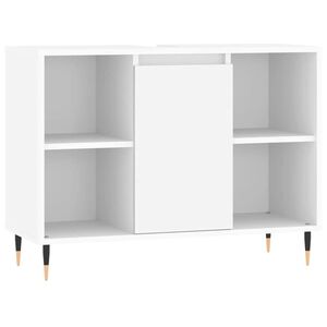 vidaXL Badkamerkast 80x33x60 cm bewerkt hout wit