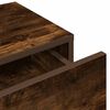 vidaXL Wandschap met lades 80x33x17 cm bewerkt hout gerookt eikenkleur