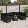 vidaXL Tuin Sofa Set met opslag 10 pcs Beige poly rattan