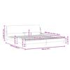 vidaXL Bedframe "Dover" kunstleer zwart 193x203 cm