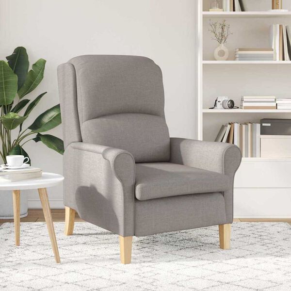 vidaXL Fauteuil Taupe 76 x 94 x 102 cm Stof