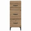 vidaXL Dressoir met lade Artisan Eiken 34,5 x 34 x 90 cm Bewerkt hout