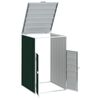 vidaXL Containerberging voor 1 container 72x81x115 cm staal groen