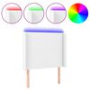 vidaXL Hoofdbord LED 83x16x118/128 cm kunstleer wit