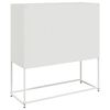 vidaXL Dressoir 100,5x39x107 cm staal wit