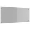 vidaXL Keukenachterwand Lichtgrijs 90 x 40 cm gehard glas