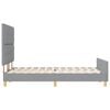 vidaXL Bedframe met hoofdeinde Lichtgrijs 140 x 200 cm Stof