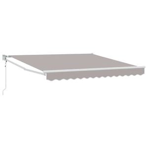 vidaXL Uitschuifbare luifel Lichtgrijs 300 x 250 x 165 cm