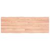 vidaXL Tafelblad natuurlijke rand 120x40x(2-4)cm eikenhout lichtbruin