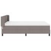 vidaXL Boxspringbed met matras Taupe 190 x 140 cm Polyester
