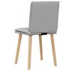 vidaXL Eetkamerstoelen 2 st stof wolk grijs