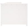 vidaXL Slaapbank zonder matras 90x200 cm massief grenenhout wit