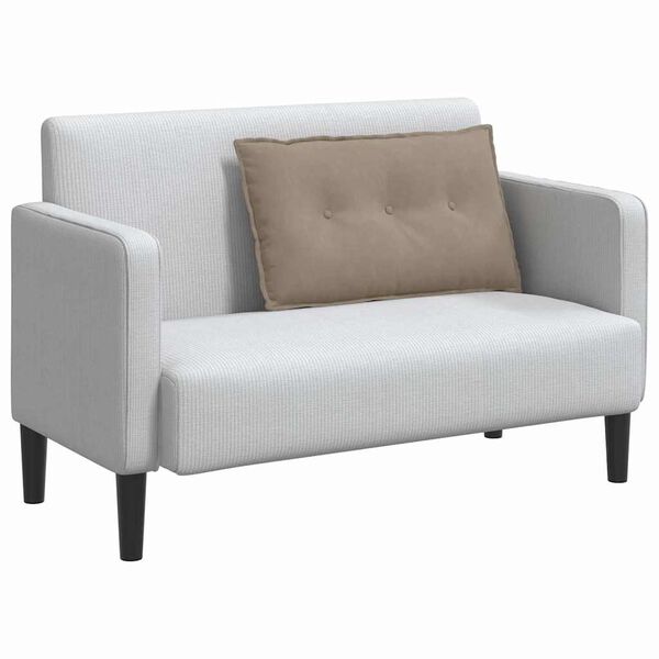 vidaXL Rugkussen Taupe 80 x 50 cm Microvezel Stof