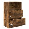vidaXL Nachtkastjes 2 pcs Gerookt eiken 40 x 30 x 467 cm Bewerkt hout
