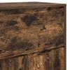 vidaXL Badkamer Kast Gerookt eiken 72,5 x 36,5 x 100 cm Bewerkt hout