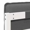 vidaXL Gestoffeerd hoofdbord met hoofdeinde Wit en Lichtgrijs 150 cm