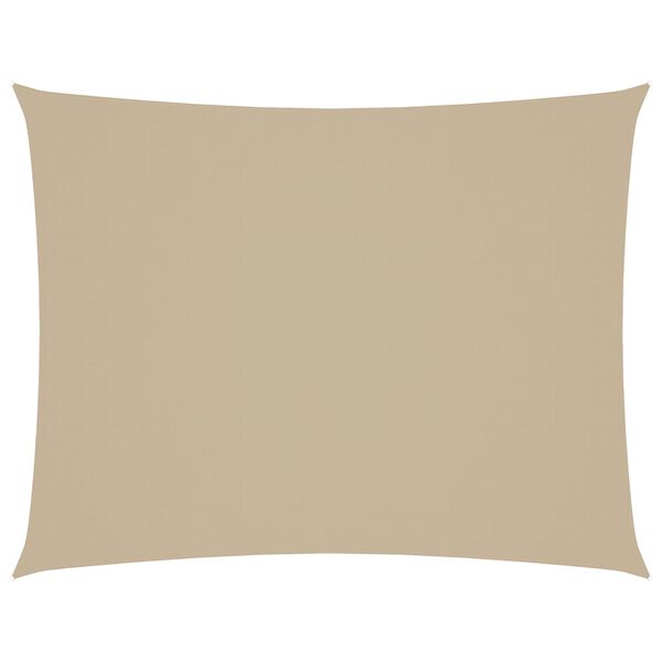 vidaXL Zonnescherm rechthoekig 6x8 m oxford stof beige