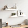 vidaXL Fotoplanken 2 st 60x9x3 cm MDF wit