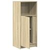 vidaXL Dressoir met LED 42,5x34x100 cm bewerkt hout sonoma eikenkleur