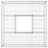 vidaXL Gabion Verhoogd Bed Zilver 100 x 100 x 40 cm