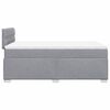 vidaXL Boxspring met matras stof lichtgrijs 120x190 cm