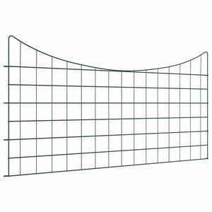 vidaXL Vijverhekken Set 5 pcs Groen 100 x 50 cm Staal