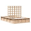 vidaXL Bedframe Bruin 140 x 200 cm Massief grenenhout