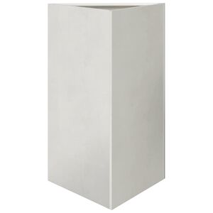 vidaXL Plantenbak driehoek 50x43x75 cm roestvrij staal