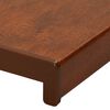 vidaXL Raamsokkel Bruin Hout 120 x 10 x 4,5 cm PVC