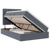 vidaXL Opslag bed met matras Donkergrijs 120 x 190 cm Fluweel