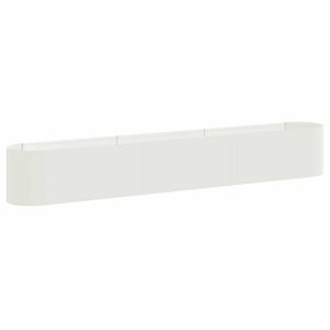 vidaXL Verhoogd Tuinbed Wit 280 x 40 x 40 cm