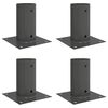 vidaXL Ronde grondanker 4 pcs Antracietkleurig 15 x 15 x 15 cm Metaal