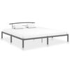 vidaXL Bedframe metaal grijs 200x200 cm