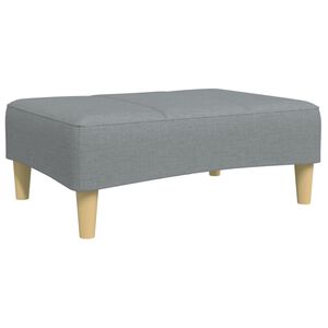 vidaXL Voetenbank 77x55x31 cm stof lichtgrijs