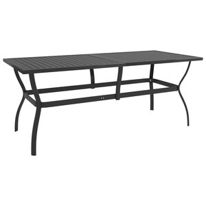 vidaXL Tuintafel 190x80x72 cm staal antraciet