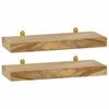 vidaXL Wandschappen 2 st 40x15x4 cm massief teakhout