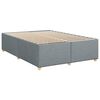 vidaXL Boxspring met matras stof lichtgrijs 140x190 cm