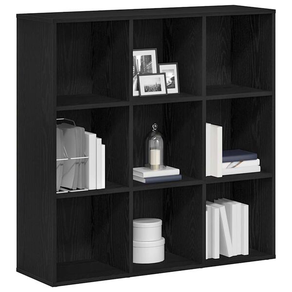 vidaXL Boekenkast Zwart Eiken 98x29x97,5 cm Engineered Wood