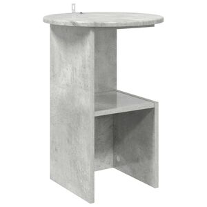 vidaXL Bijzettafel Betongrijs &Oslash; 39,5 x 55 cm Bewerkt hout