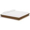 vidaXL Bedframe massief hout honingbruin 200x200 cm