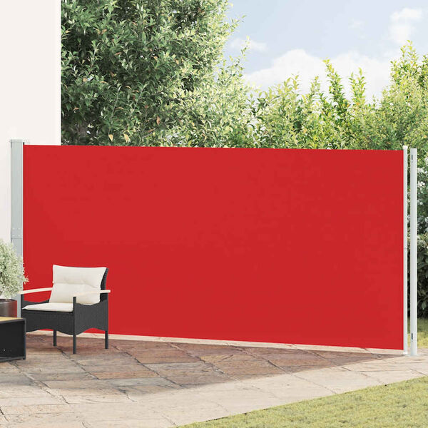 vidaXL Tuinscherm uittrekbaar 180x600 cm rood