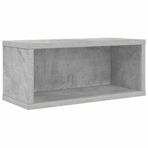vidaXL CD Opslag Rek Betongrijs 40 x 17 x 17 cm Bewerkt hout